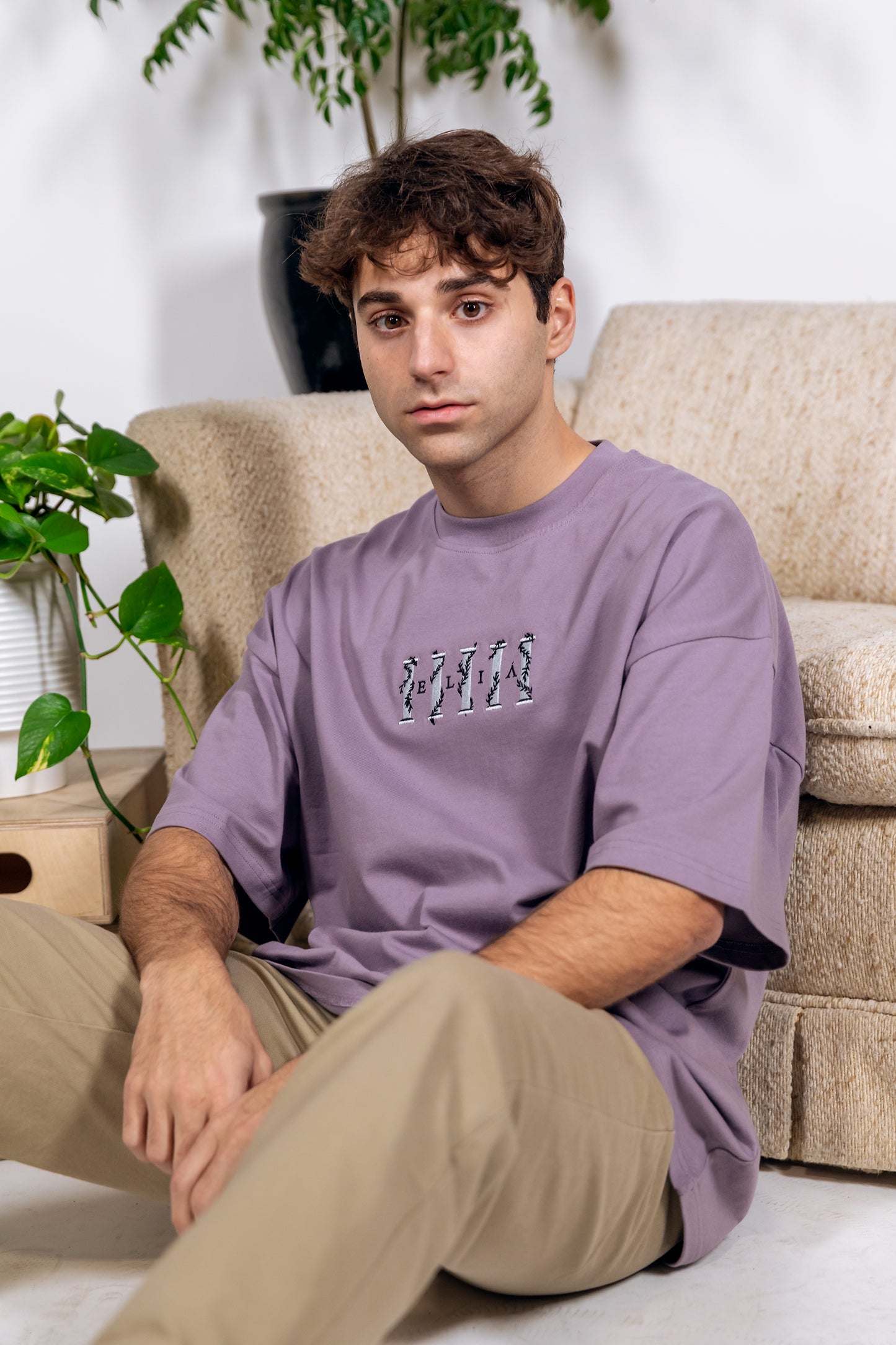 The Columns of Elia Lavender Tee